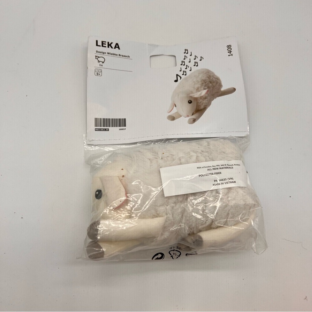 LEKA White Sheep Plush Toy